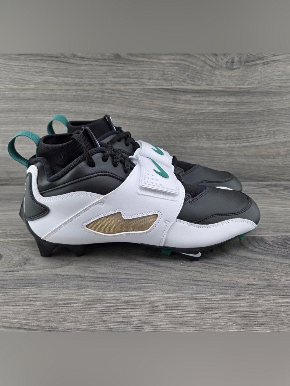 Nike Air Diamond Turf 93 Sz 11 Mens Black White Deion Sanders Football Cleats